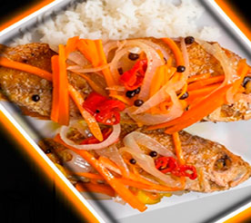 Escovitch Fish (White Rice)