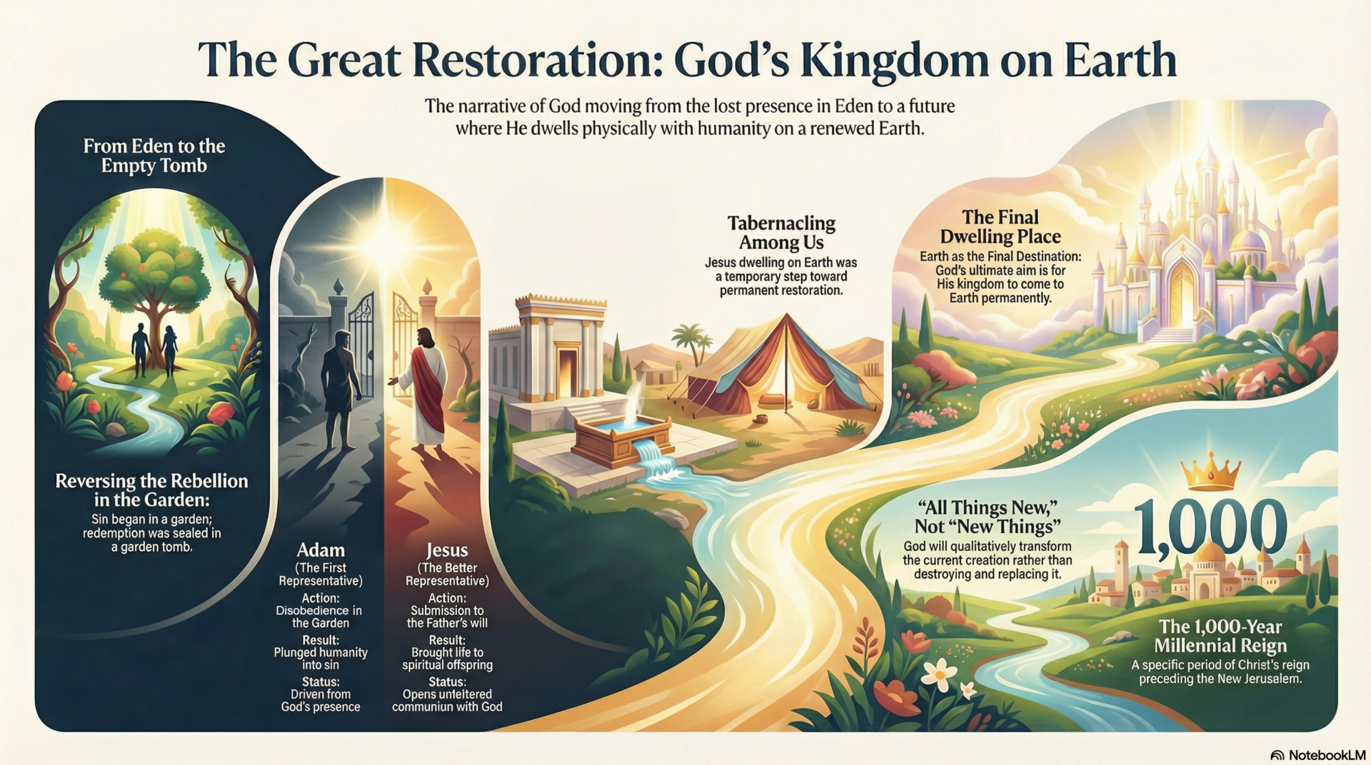 The Great Restoration Infographic - Biblical Kingdom of God